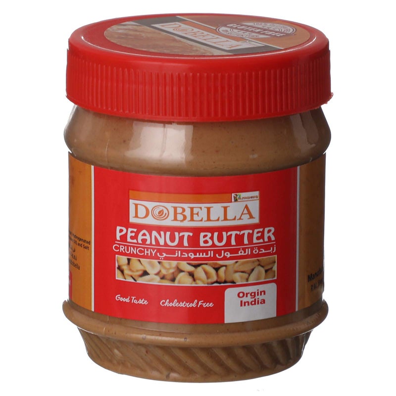 Dobella crunchy peanut butter, 340 gm pack may vary