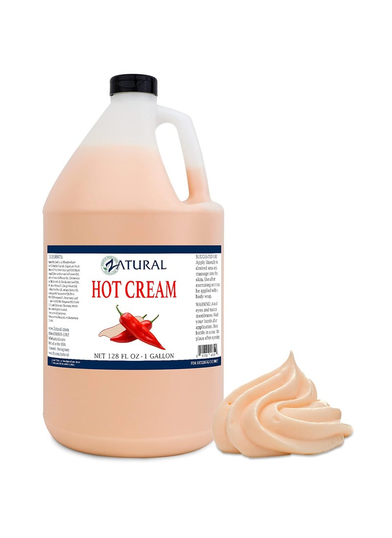 Zatural Organic Hot CreamCellulite CreamMuscle RubSlimming CreamBody WrapsBelly FatSkin Firming  Weight LossProfessional Therapeutic GradeDoctor Formulated 128 Ounce 