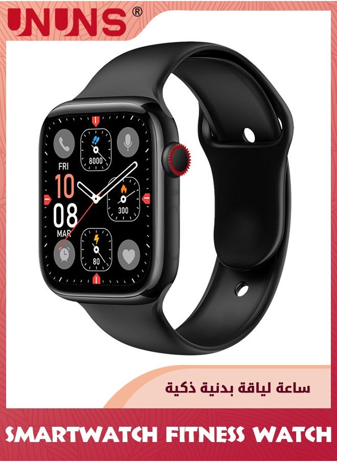 UNUNS Smart Watch,Bluetooth Smartwatches Answer/Make Call,1.84" HD Fitness Tracker With 100+ Sport Modes,Smartwatch For Men Women,Sport Watch For Heart Rate/Sleep Monitor/Activity Tracker,Black  - Image 1