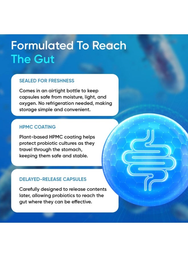 WeightWorld Bio Cultures Complex Probiotics and Prebiotics - 77 Billion CFU - 20 Live Cultures - 60 Capsules - Strains Like Lactobacillus Acidophilus & Casei - Prebiotic and Probiotic Supplements for Women & Men - Image 4