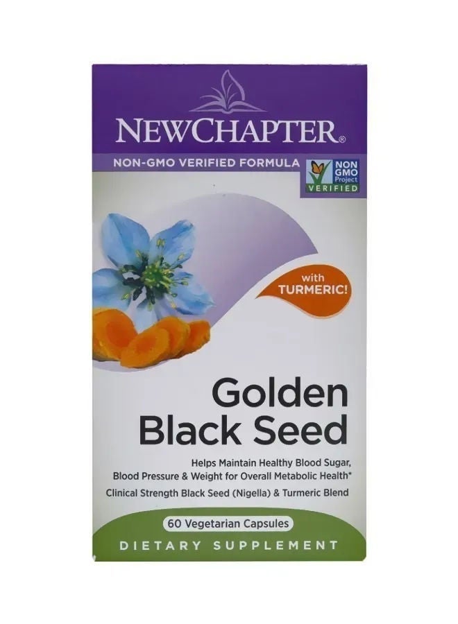 New Chapter Golden Black Seed With Turmeric Vegetable Capsules, 60 Piece