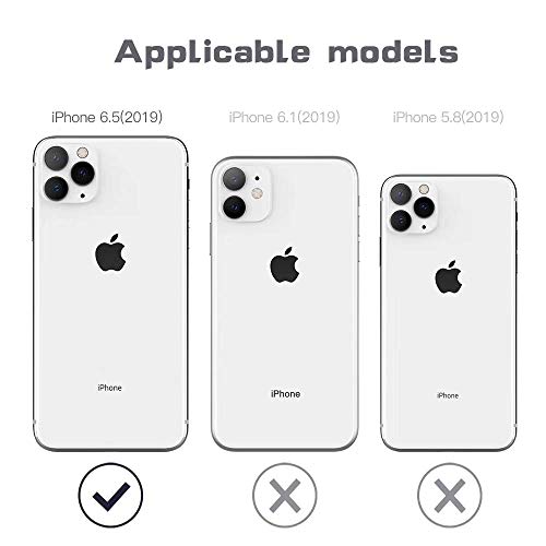 Marrkey for iPhone 11 Pro Max Case,Full Body Protective Heavy Duty Shockproof Tough Armour Aluminum Alloy Metal Case with Silicone Built-in Screen Protector for iPhone 11 Pro Max 6.5 Inch - Black - Image 2