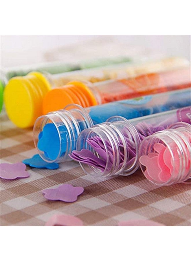 ULTRONEX Travel Soft Paper Soap Flower Design Tube Shape Bottle Portable Disposable Paper Soap Confetti Cleaning Washing Hand Bath Toiletry Paper Soap Sheets Petals Soap Flakes (Multicolor) - Image 4