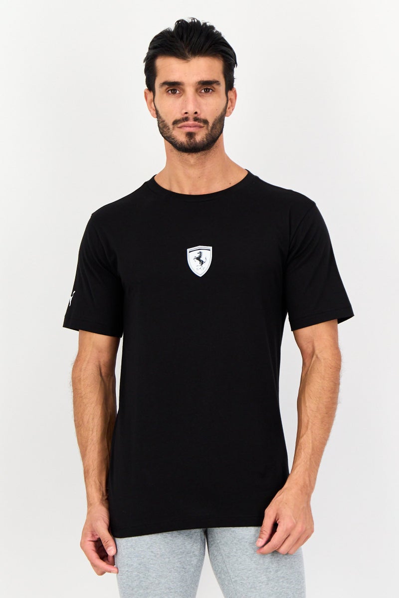 PUMA تي شيرت رياضي للرجال من سكوديريا فيراري بتصميم جرافيكي بأكمام قصيرة، أسود - Image 1