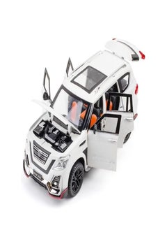 Nissan Patrol سيارة نيسان باترول SUV مصنوعة من خليط معدني - بيضاء  - Image 2