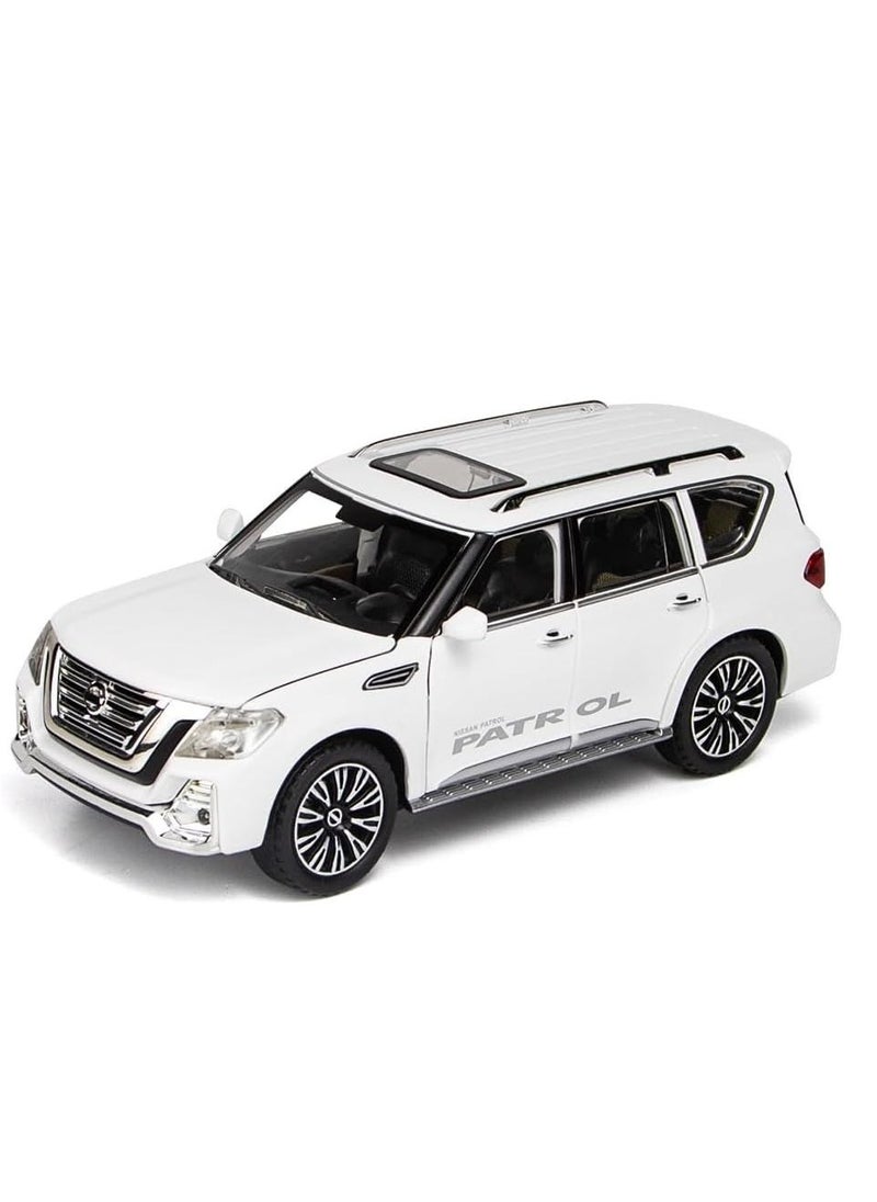 Nissan Patrol - Nissan Patrol SUV Diecast Alloy Car - WHITE - Image 1