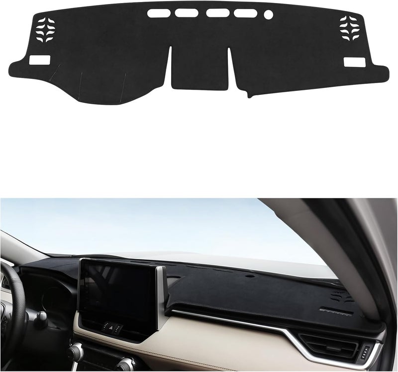 Bercicci Dash Cover for Toyota RAV4 2024 2023 2022 2021 2020 2019 Accessories Flannel Dashboard Cover Dash Mat Center Console Cover Sunshield Protector Pad - Image 2