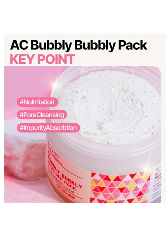 Milford - Milford AC Bubbly Bubbly Wash-Off Pack 125g for Deep Cleansing, Acne Prone Skin - Image 1
