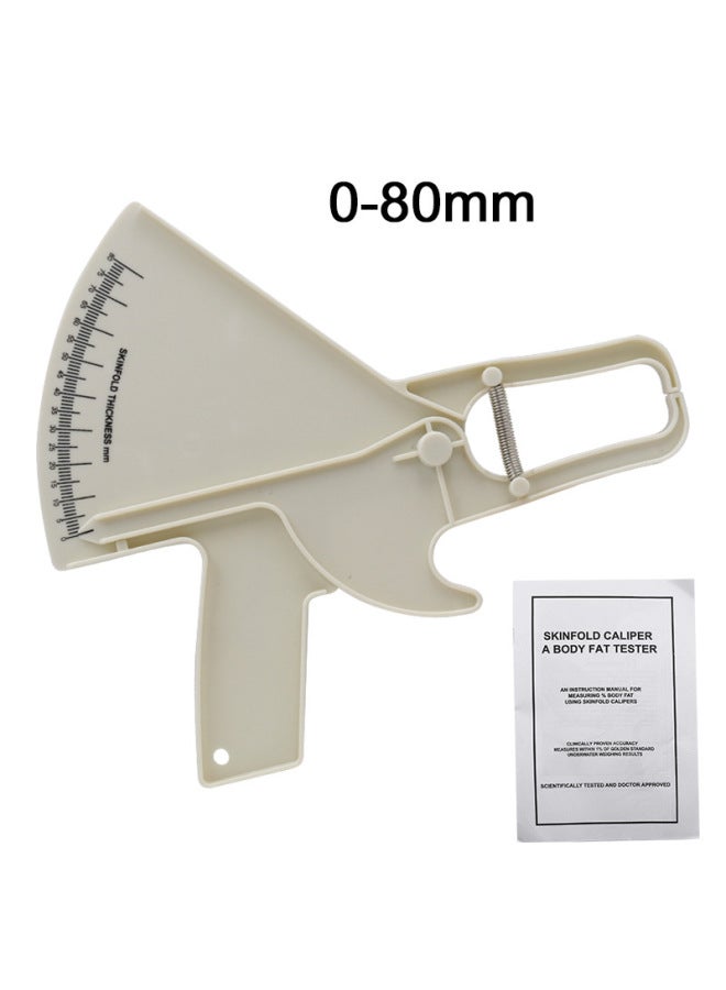 Fat Clip Skin Fat Ruler Thickness Measurement Ruler Personal Trainer Hardware Tools Other Measuring Tools-Model:Handheld Thickness Gauge Fat Ruler-White  - Image 1