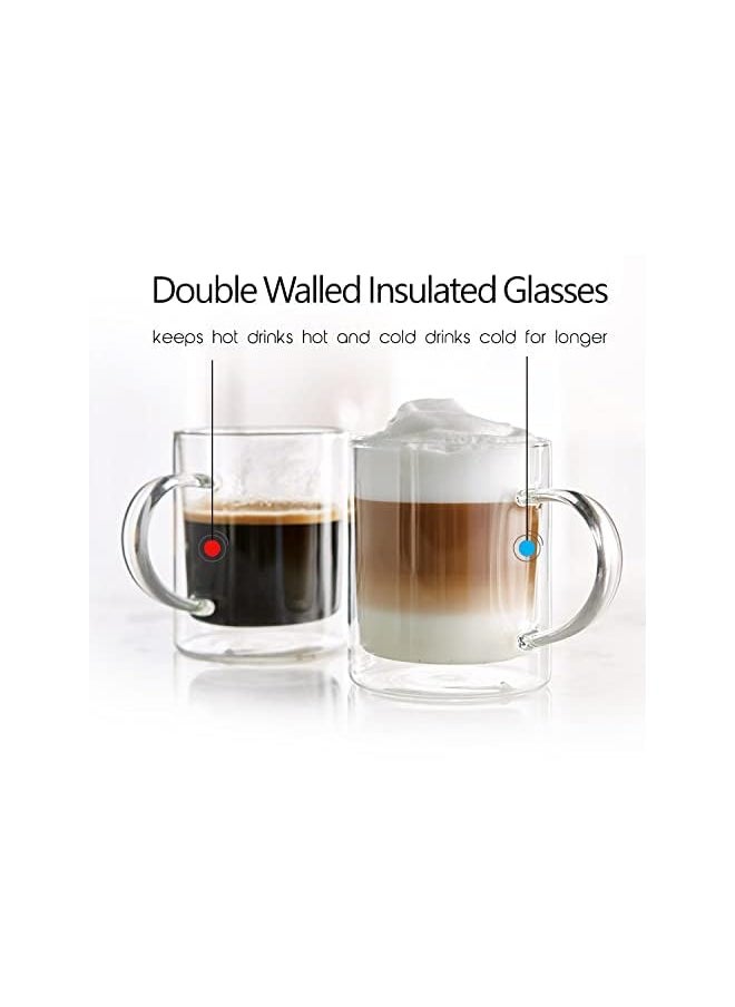 Cuisine Art Art Double Walled Insulated Drinking Mug Set With Handle 2-Pieces, 350 ml Capacity  - Image 2