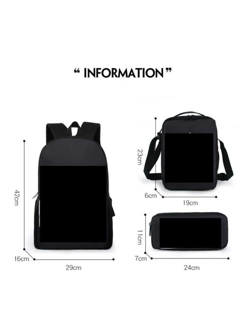 Children's leisure load reduction, student large capacity printed backpack, backpack, backpack - Image 2