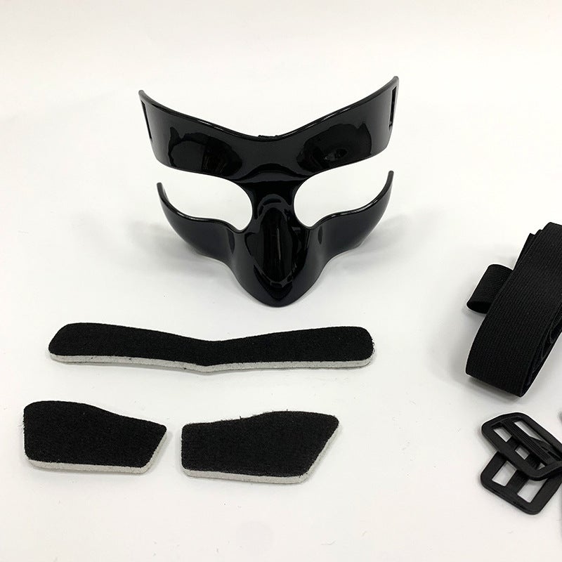Generic Basketball Nose Guard Face Mask Protection Black half-frame basketball mask