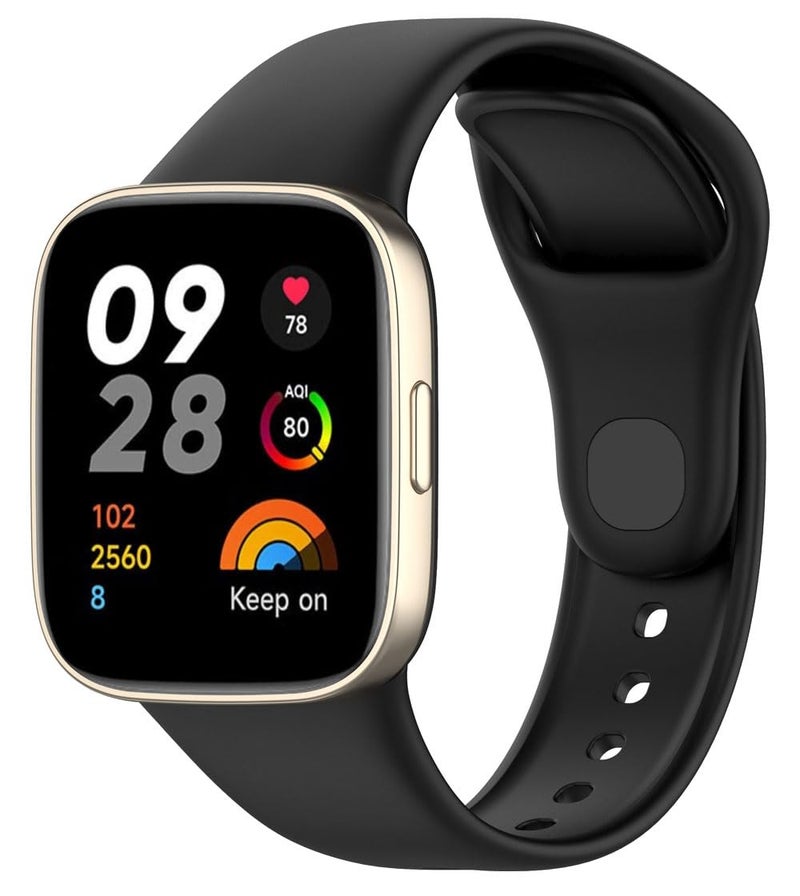 Dado Soft Silicone Strap Compatible with Xiaomi Mi Watch Lite 3/Redmi Watch 3 – Waterproof Sport Band - Image 1