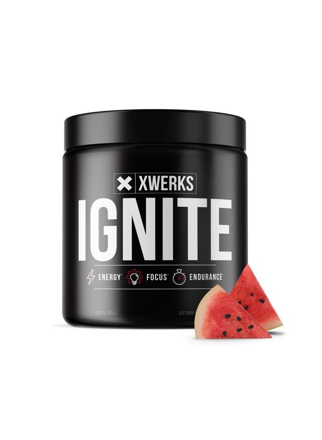 Xwerks Ignite Watermelon Pre Workout Powder| Best Natural Keto Pre-Workout for Women and Men with Explosive Energy | Gluten Free Preworkout Blend for Endurance Stamina| 150 mg Caffeine 30 Servings - Image 1