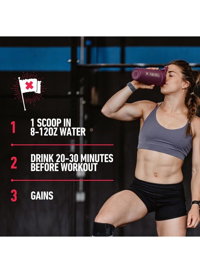 Xwerks Ignite Watermelon Pre Workout Powder| Best Natural Keto Pre-Workout for Women and Men with Explosive Energy | Gluten Free Preworkout Blend for Endurance Stamina| 150 mg Caffeine 30 Servings - Image 5