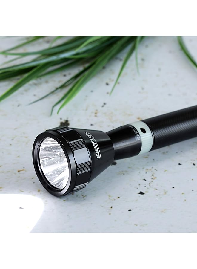 KRYPTON Rechargeable LED Flashlight High Power Flashlight Super Bright CREE LED Torch Light Built in 1500mAh Battery USB Charging 3 Hours Working Powerful Torch for Camping Hiking Trekking - Image 5