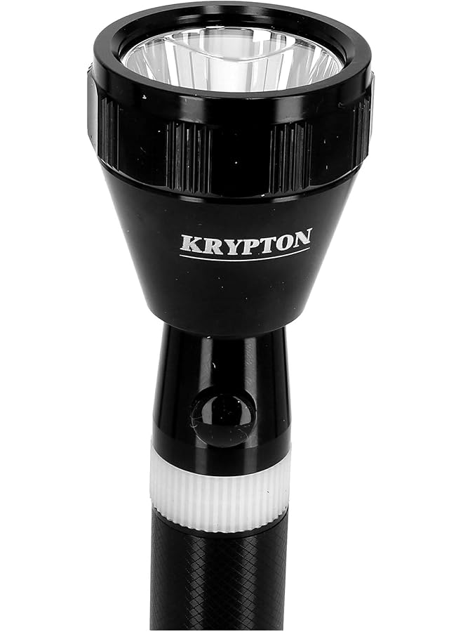 KRYPTON Rechargeable LED Flashlight High Power Flashlight Super Bright CREE LED Torch Light Built in 1500mAh Battery USB Charging 3 Hours Working Powerful Torch for Camping Hiking Trekking - Image 2