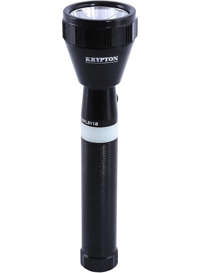 KRYPTON Rechargeable LED Flashlight High Power Flashlight Super Bright CREE LED Torch Light Built in 1500mAh Battery USB Charging 3 Hours Working Powerful Torch for Camping Hiking Trekking - Image 1