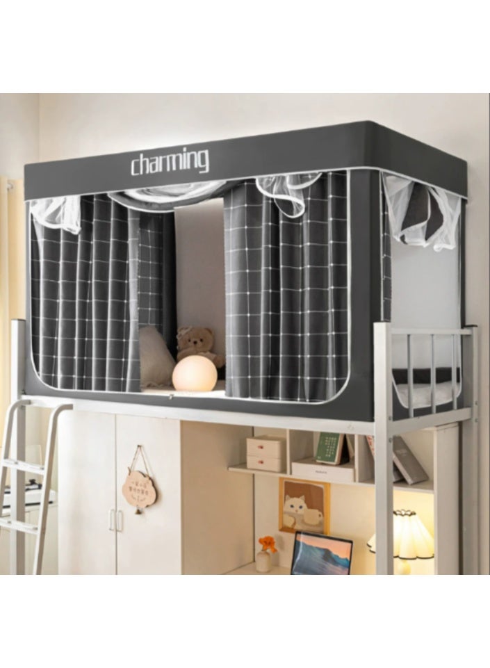 Arabest Bed Canopy Tents Curtain Blackout Curtain Single Bed Tent Curtain Student Shading Cloth Bed Canopy Mosquito Net Student Sleep Privacy Protection - Image 1