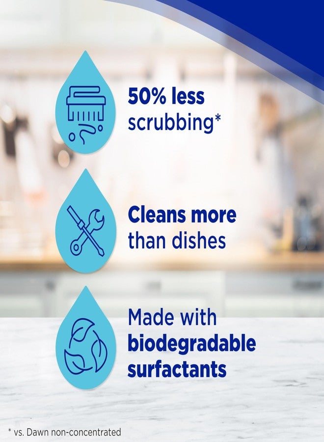 Dawn Free & Clear EZ-Squeeze Dish Soap Liquid, Dishwashing Liquid, Grease Removal, Upside Down Bottle, Unscented, 24.3 Fl Oz - Image 2