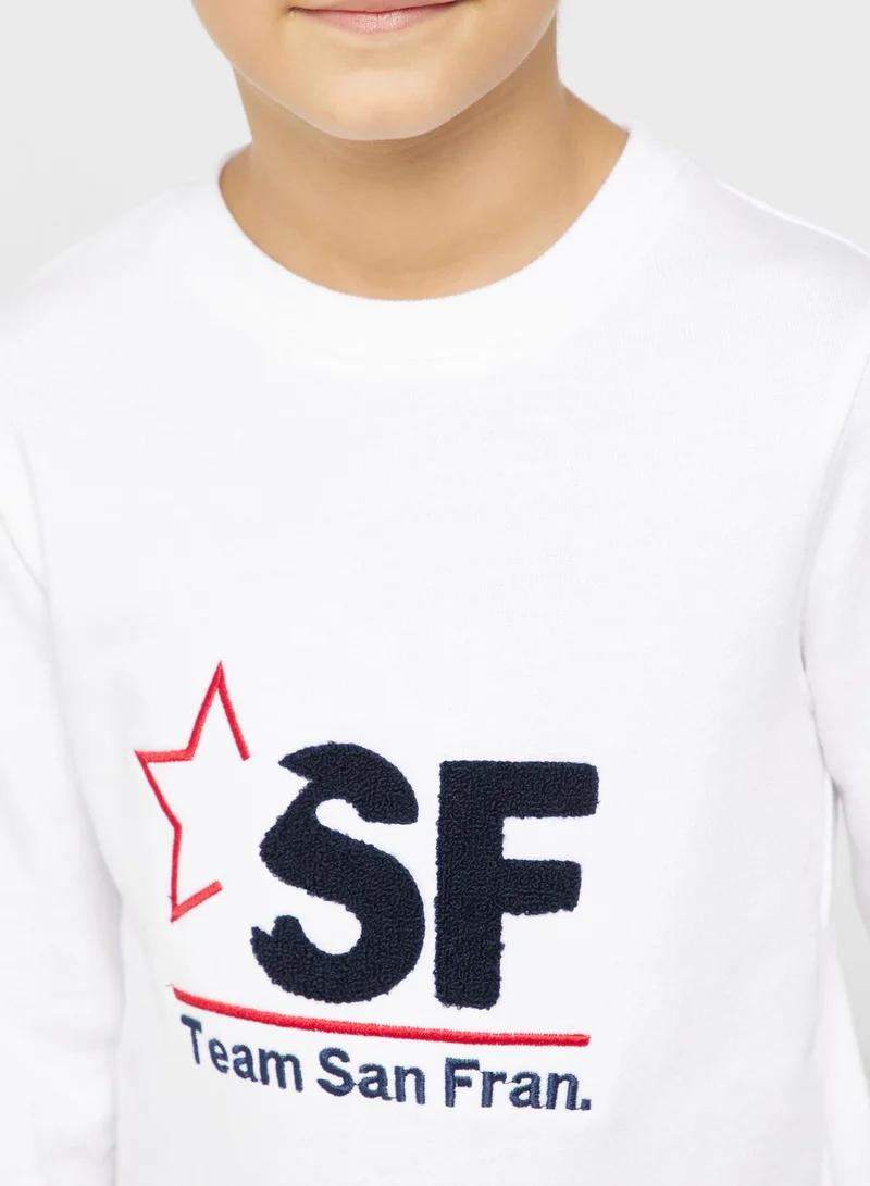 Pinata Chenille Embroidered Sweatshirt For Boys