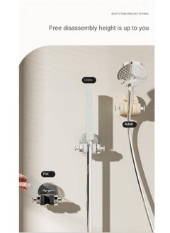 Excefore Vacuum Suction Cup Shower Holder, Vacuum Suction Showerhead Holder Adjustable Bidet Spray Holder, Reusable, Removable Shower Holder (Transparent Colours)  - Image 4