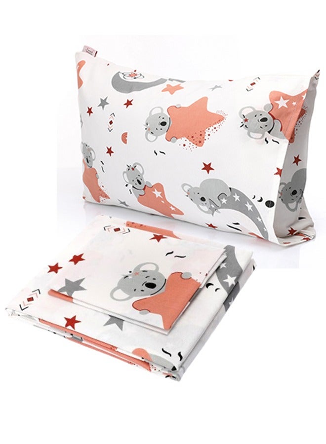 سنوز طقم ملاية سرير عاديه قطعتين، 180*235 سم+ كيس وسادة إضافي، تصميم دوزي - Image 1