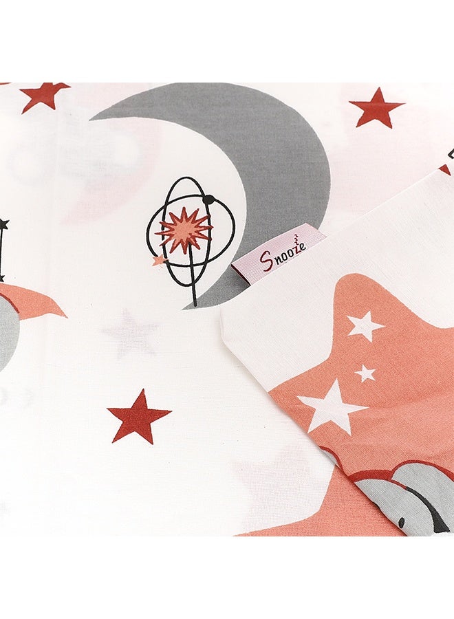 سنوز طقم ملاية سرير عاديه قطعتين، 180*235 سم+ كيس وسادة إضافي، تصميم دوزي - Image 4