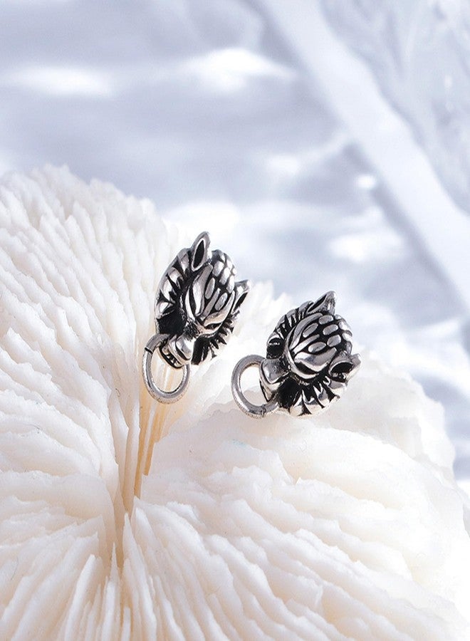JinYu 2pcs Final FF7. Fantasy Cloud Wolf Earring and 10pcs Stickers ear stud Cosplay Earrings Prop Gifts for Men Women - Image 4