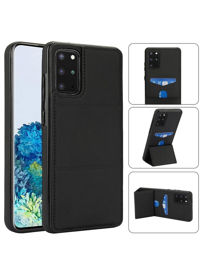 S-TOP Case For Samsung Galaxy S20 Tri-fold Holder Leather Phone Case with Card Slot - Image 1