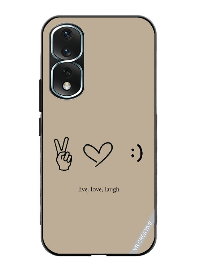 VR CREATIVE Protective Case Cover For Honor 80 Pro Live Love Laugh Design Multicolour - Image 1