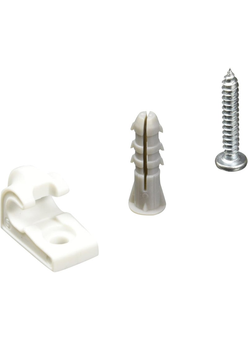 ClosetMaid ClosetMaid 754600 White Down/Wall Clip (12 Pack) 