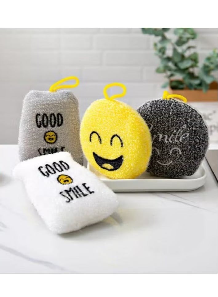 Pack of 4 durable and highly effective cleaning sponges - multipurpose dishwashing sponge - Image 3