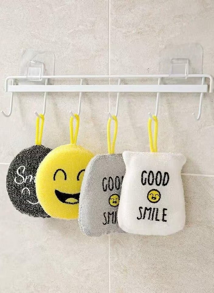 Pack of 4 durable and highly effective cleaning sponges - multipurpose dishwashing sponge - Image 4