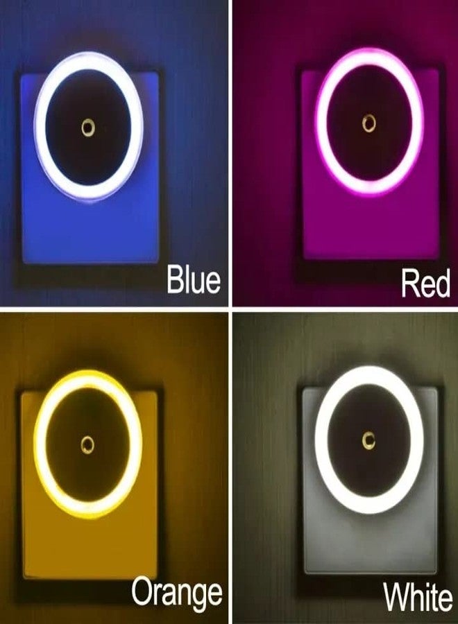DRAMIQ® Auto Sensor Led Night Lamp 0.5W Fully Automatic Smart Sensor Led Plug Night light For Bedroom Gift Office Living Room kitchen (1, ROUND-WHITE) - Image 2