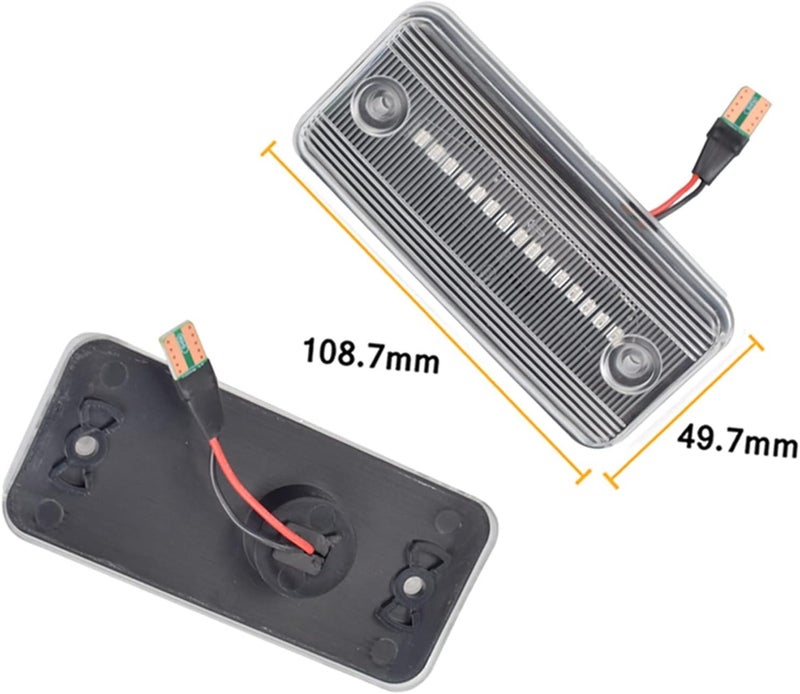 QASULER Dynamic Side Marker Lamp Turn Signal Lights - Image 3