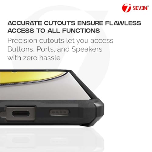 7-Seven 7SEVEN® Ipacky Back Cover for Realme P3 Ultra Mobile Back Case Shock Proof Design Camera Edges Protection Crystal Clear Phone Case Precise Cutouts Matte Black Soft Bumper Phone Cover - Image 5