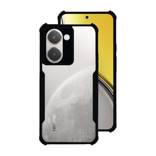 7-Seven 7SEVEN® Ipacky Back Cover for Realme P3 Ultra Mobile Back Case Shock Proof Design Camera Edges Protection Crystal Clear Phone Case Precise Cutouts Matte Black Soft Bumper Phone Cover - Image 1