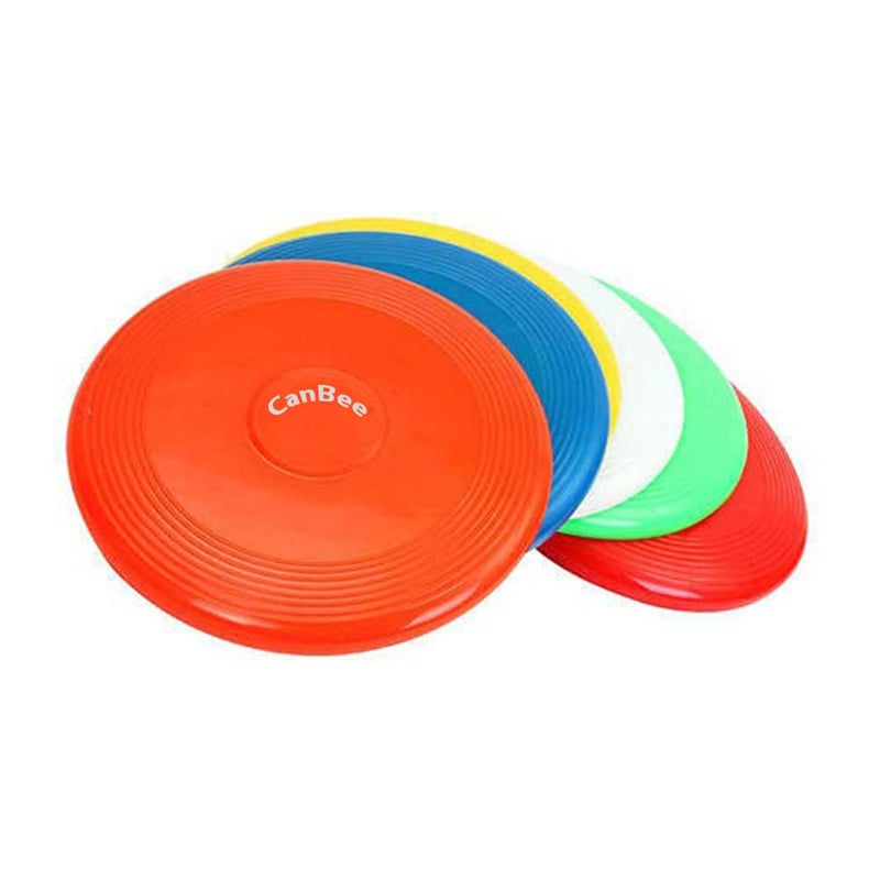 Canbee Frisbee for Outdoor Sports Games on The Beach Catching & Throwing Discs, Dog Training Disc, Flying Discs for Kids, Adults, and Dogs, Unbreakable Soft Flexible Plastic Pack of 2 | Multicolor - Image 1