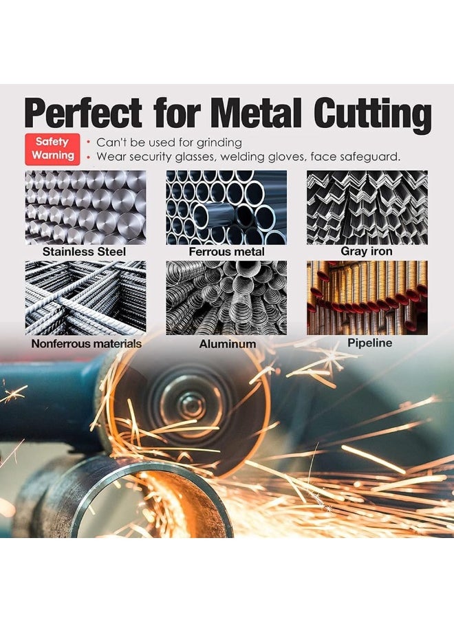 ECVV 5 Pcs Diamond Metal Cutting Wheel 115mm (4-1/2") Diamond Blade Metal Stainless Steel Cutting Disc for Angle Grinder and Circular saw (3mm)  - Image 5
