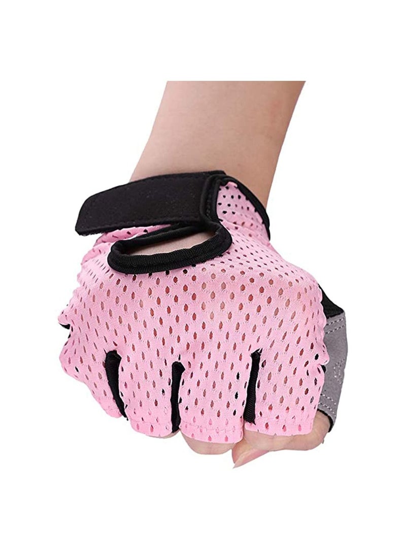 SYOSI Fitness Gloves Anti-skid Training Gripper Gloves Half Finger Cycling Driving Gloves Mountain Road Biking Yoga Gloves Callus Guard Workout Weight Lifting Gloves Motorbike Riding Mittens - Image 4