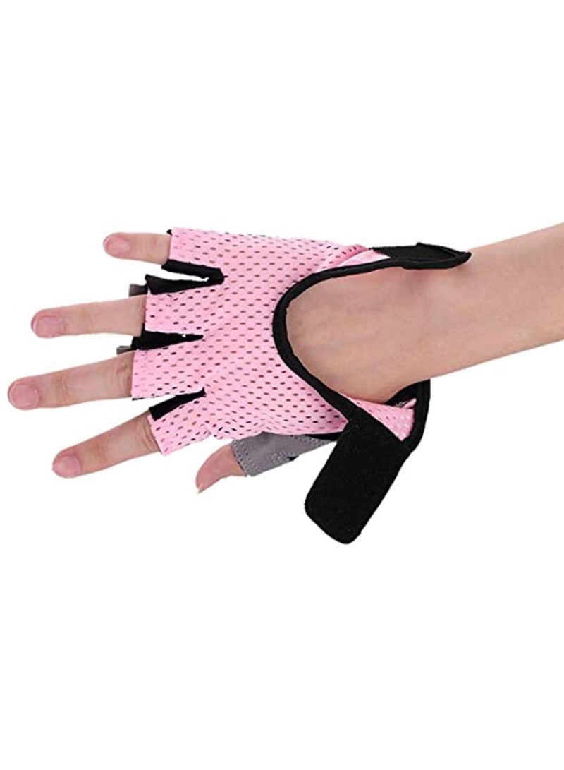 SYOSI Fitness Gloves Anti-skid Training Gripper Gloves Half Finger Cycling Driving Gloves Mountain Road Biking Yoga Gloves Callus Guard Workout Weight Lifting Gloves Motorbike Riding Mittens - Image 5