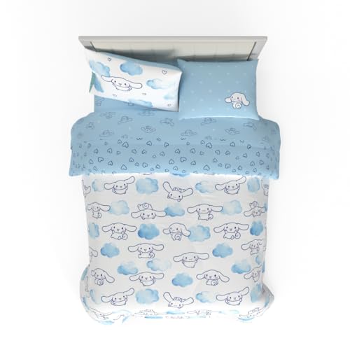 Franco Cinnamoroll Bedding 7 Piece Super Soft Cozy Reversible Comforter and Sheet Set with Sham Full 100 Official Licensed Product By Franco - Image 1