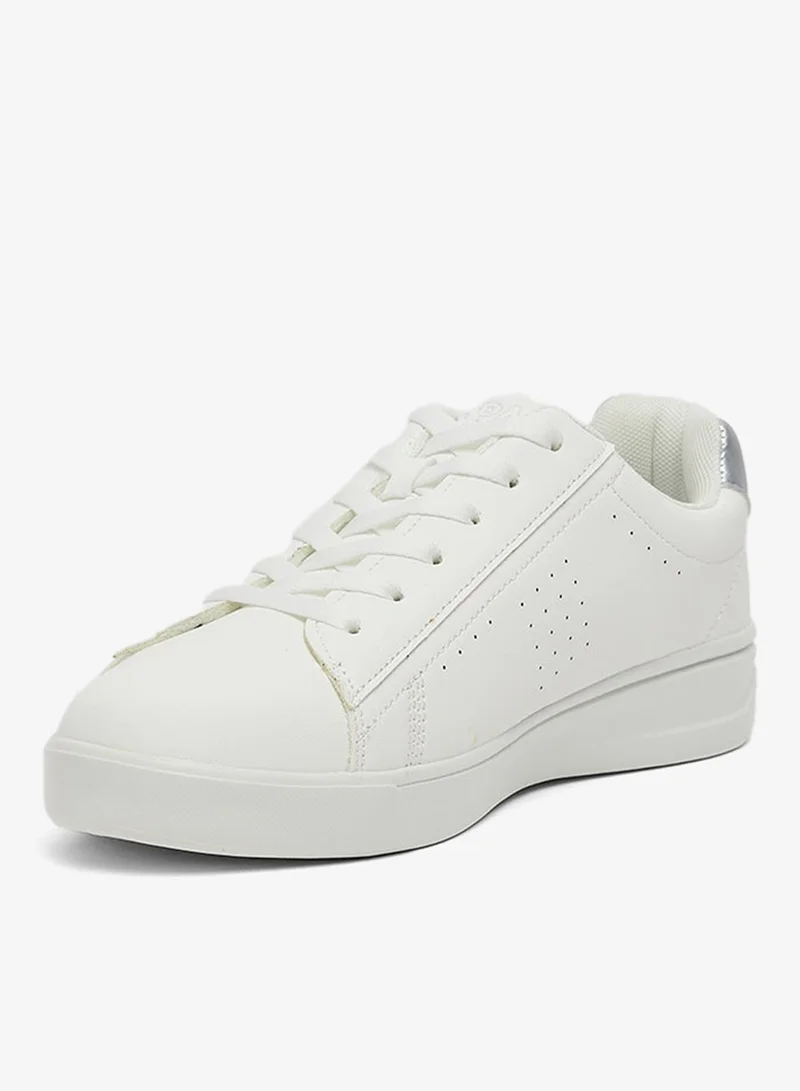 U.S. Polo Assn. WHITE Women Low Top Comfort Sneakers for Women | Best Price UAE