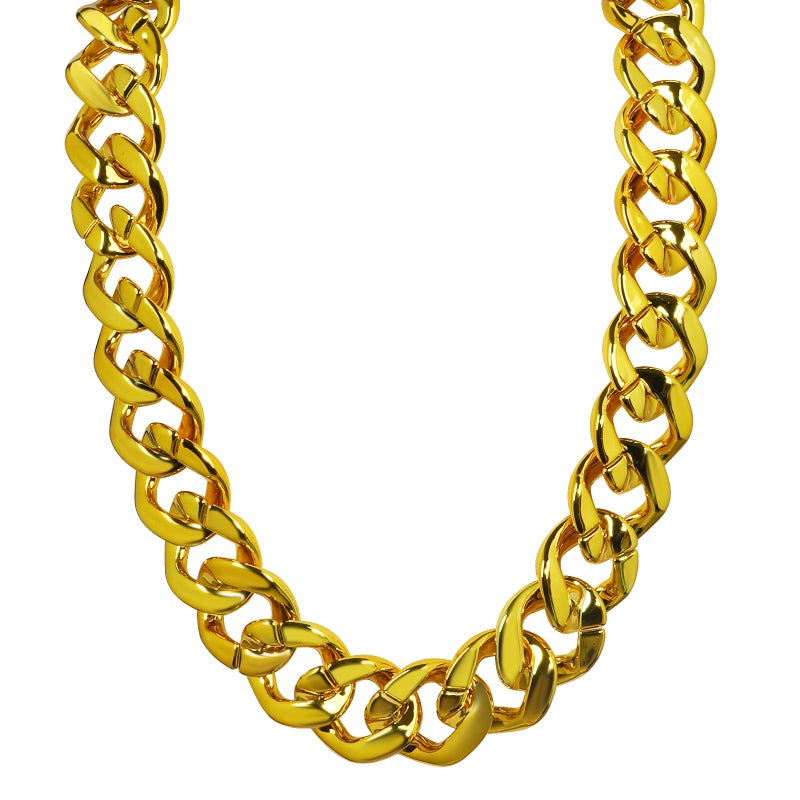 ONUPGO Hip Hop Costume Kit 80s/90s Rapper Accessories Bucket Hat Sunglasses Gold Chain Necklace Outfit for Men Women - Image 2