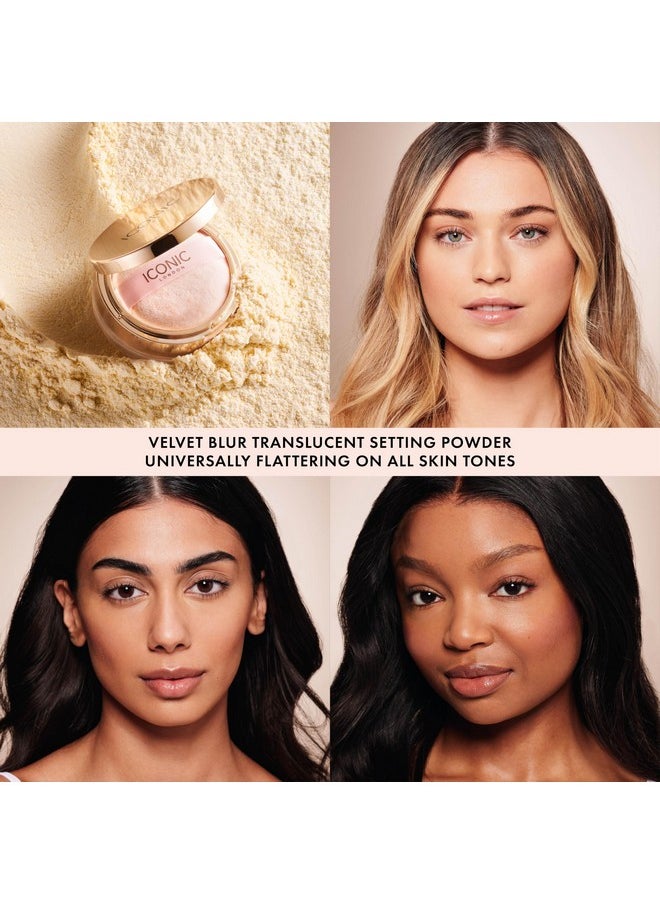 ICONIC LONDON - ICONIC LONDON Velvet Blur Translucent Setting Powder | Velvet Finish, Easy Application, Cruelty-Free, Vegan Makeup - Image 1