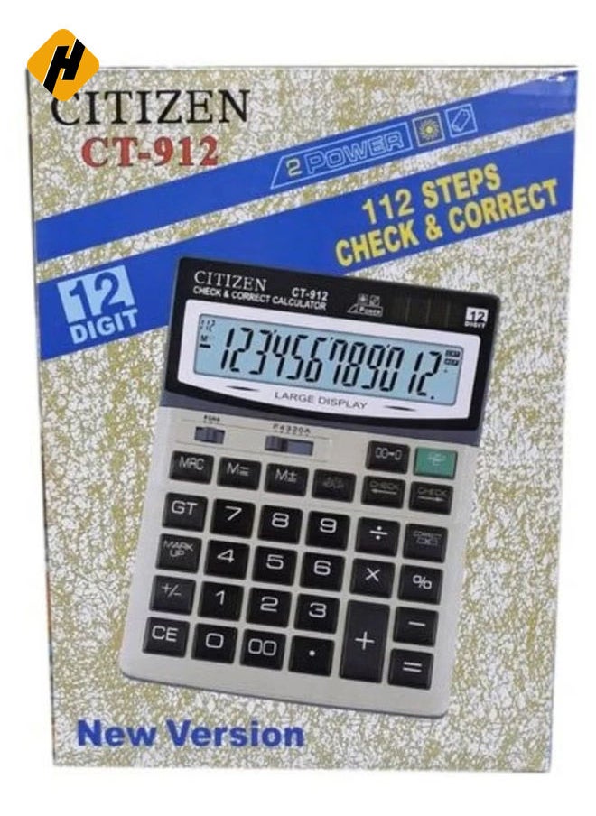 HuHa "Efficient and Accurate: The CT-912 Basic Calculator with 12-Digit Display"  - Image 4