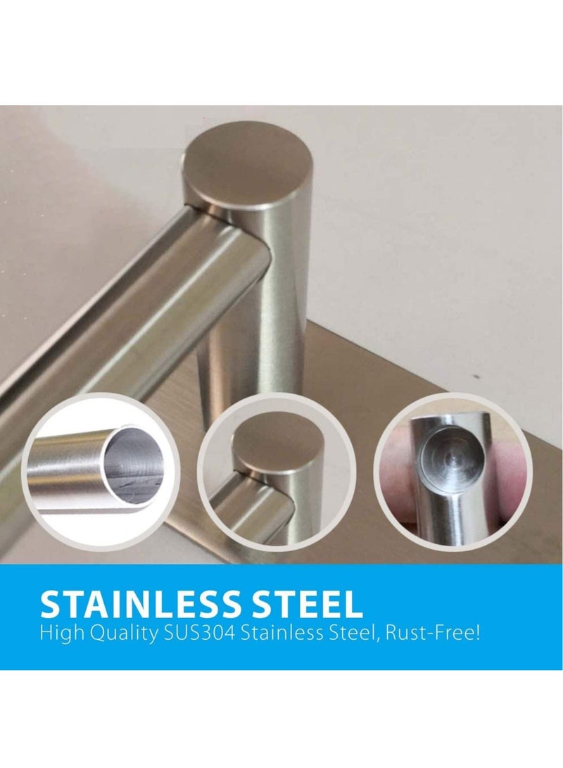 Bathroom Towel Rack Set 304 Stainless Steel Towel Bar Rust-Proof and Waterproof Suitable for Bathroom Towel Cleaning Tool Rack (1 Layer)  - Image 3