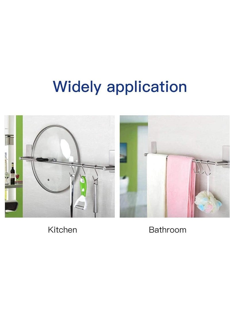 Bathroom Towel Rack Set 304 Stainless Steel Towel Bar Rust-Proof and Waterproof Suitable for Bathroom Towel Cleaning Tool Rack (1 Layer)  - Image 2