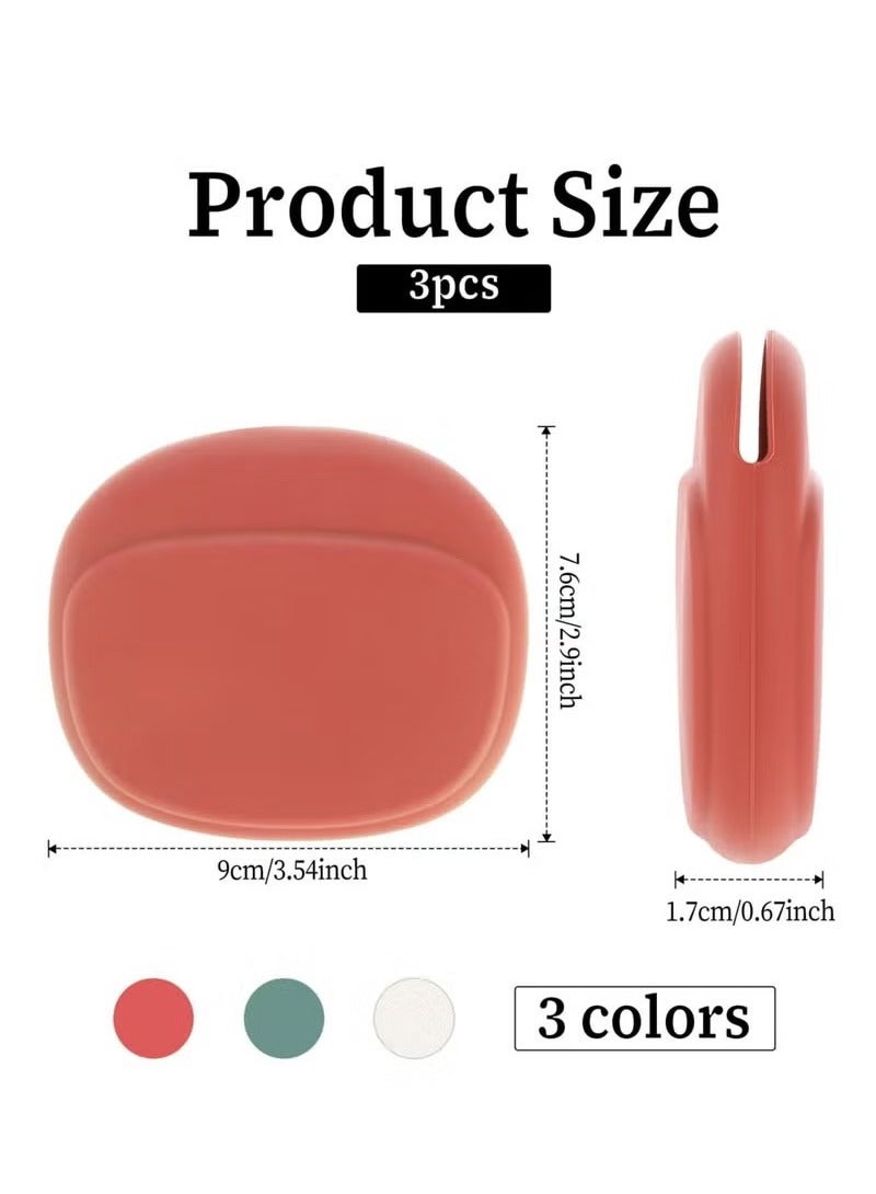 3 Pcs Silicone Headphone and Cable Organizer Set, Portable Pouch for Home, Office, School, and Travel. - Image 2